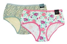 Metaphor Assorted 2-Pack Cotton Briefs Panties Women's Large 7 
