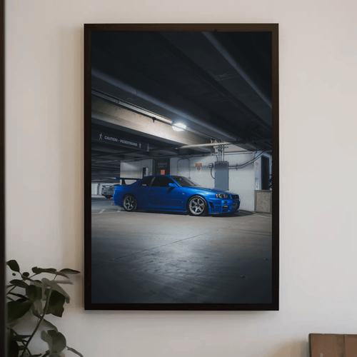 Nissan R34 GTR Skyline High Resolution Car Poster #035 - Picture 8 of 14