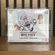 One Piece TCG Booster Box Acrylic Display Case Magnetic Lid 99% UV Rejection