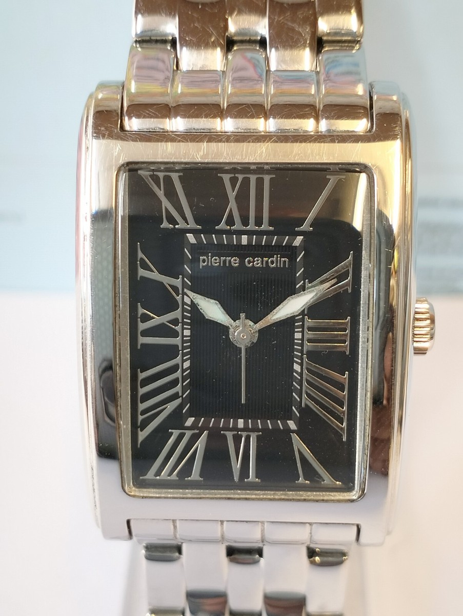 PIERRE CARDIN QUARTZ BLACK DIAL 10519-2 SWISS WOMEN'S FULL