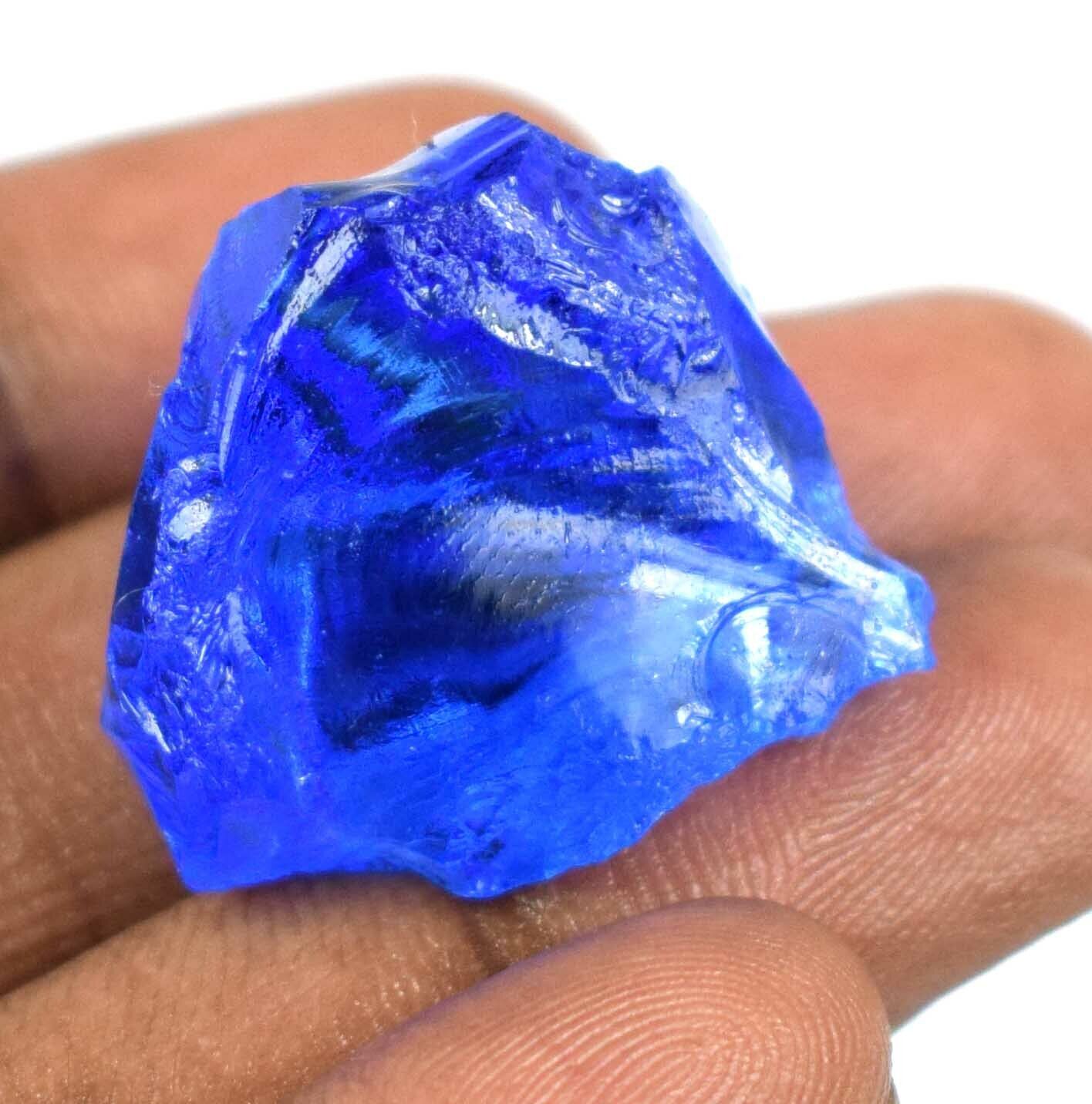 London Treated Blue Topaz 30 Ct.+/1 Piece Gemstone Rough 