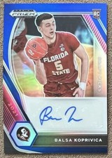Balsa Koprivica 2021-22 Prizm Draft Picks Blue Autograph Rookie #DPBKO /149 NCAA