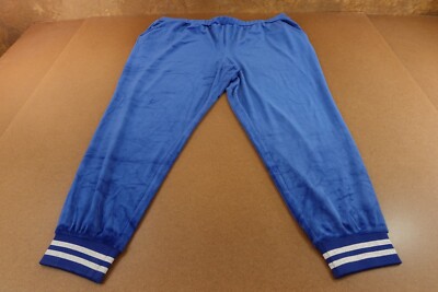 Kate & Mallory Womens Plus Size 2X Blue Velour Pocketed Jogger Pant New