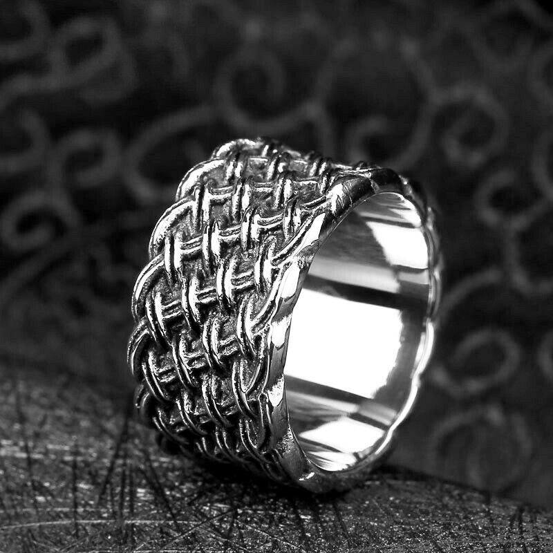 Queenqier Skull Ring 316L Stainless Steel Steam Ram Men Punk Queenqier Skull Ring 316L Stainless Steel Steam Ram Men Punk