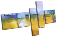 Oil Painting Abstract Meadow Landscapes MULTI CANVAS WALL ART Picture Print