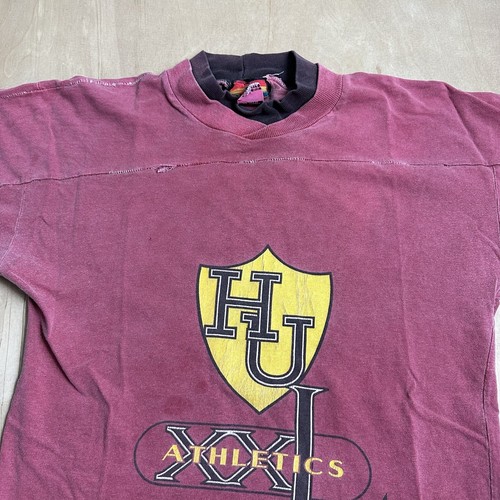 Vintage 80s Huffy Youth 10/12 Bikes Athletics Red Black T-Shirt - Picture 4 of 4