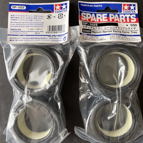 Tamiya SP-1023 51023 Pneumatici radiali da corsa medi - stretti x 2 confezioni 1/10 - Foto 6 di 7