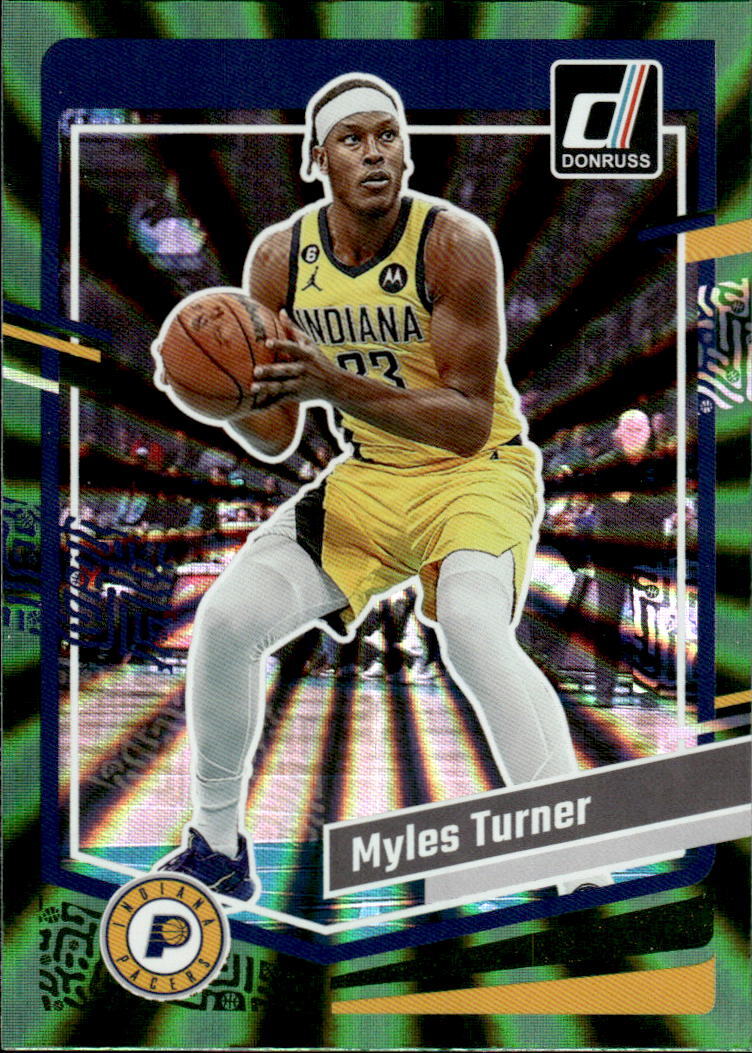 2023-24 Donruss Myles Turner #12 Green Laser Holo | eBay