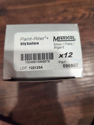 MARKAL 096967 PAINT-RITER+, OILY SURFACE, SILVER, Box of 12