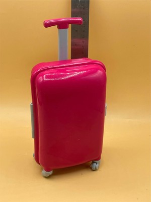 Pink Plastic Plastic SUITCASE for 18 