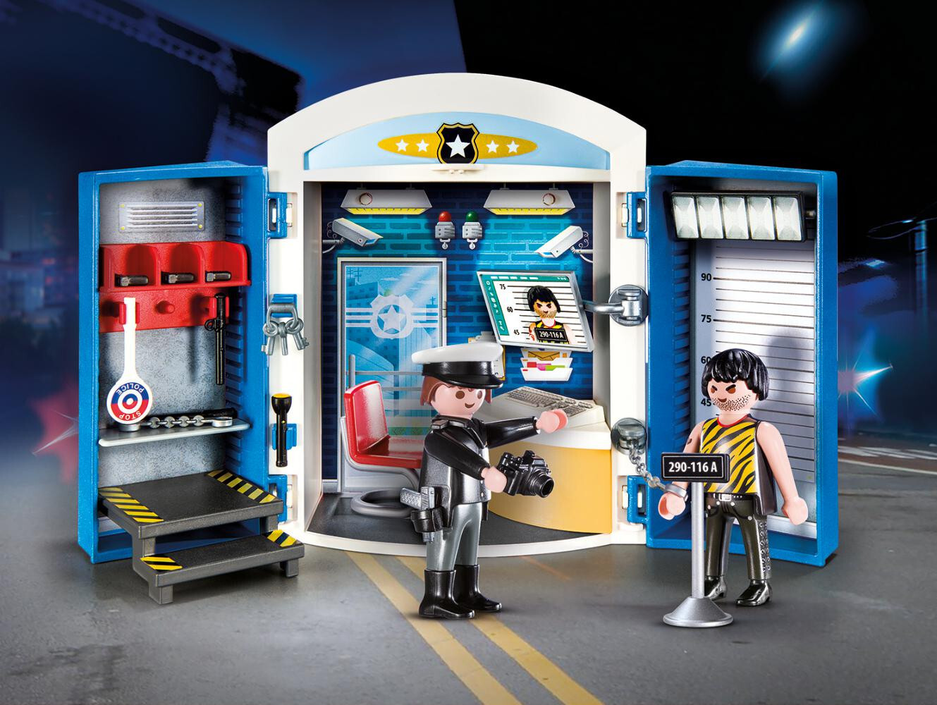Playmobil 70306 City Action Police Station Play Box Police playset Police toy