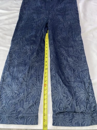 Vintage Naked & Famous Victoire Palm Tree Print Coveralls Jumpsuit Women’s M - Picture 4 of 11