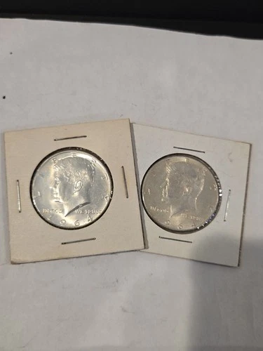BU 1964 D And 1964 kennedy half dollars 90% silver $1 Face Value