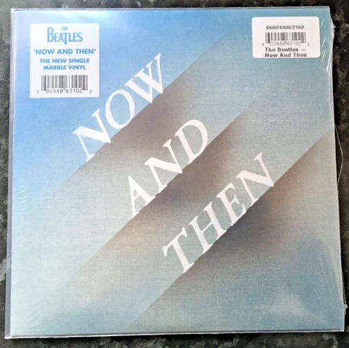 THE BEATLES "NOW AND THEN"  MARBLE VINYL 45 SHINKWRAP SEALED COPY