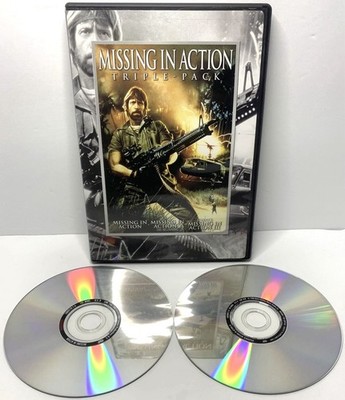 Missing In Action Triple Pack (Dvd, Chuck Norris, 1984, OOP) Canadian