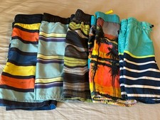 Boys swimming trunks lot size 6 6-7 7 EUC