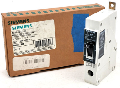 NGB1B035B Siemens 35 Amp 480 Volt Circuit Breaker - Next Day Option - New