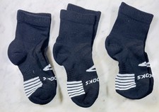 Brooks Ghost Lite Running Socks Black White Size Small Performance Lot of 3