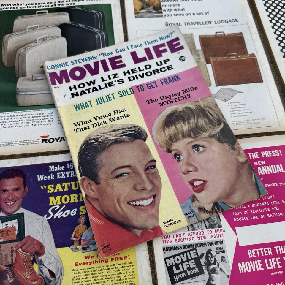 Lot of 13 Vintage Movie Life Magazines (1952–1968) Elvis Ann-Margret Gossip Foto 2 de 4