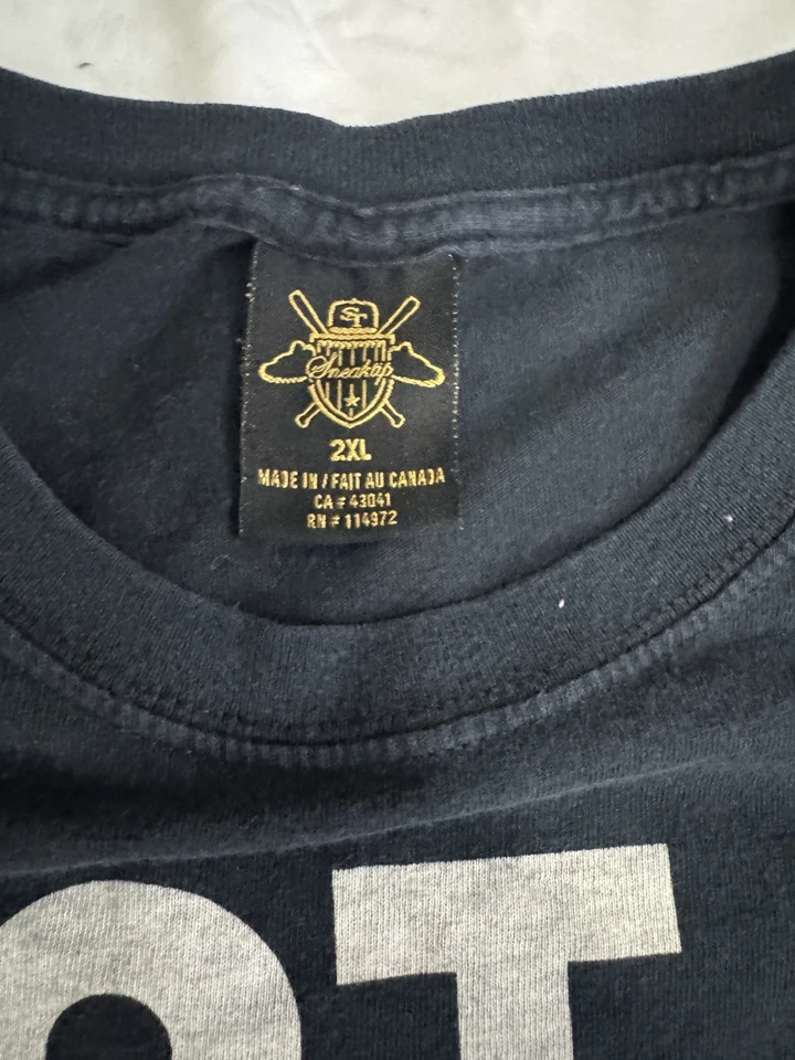 2XL Made In Canada Sneaktip Black and White Man’s T-Shirt - Image 4 of 4