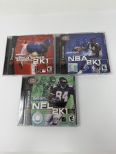 Sega Dreamcast NBA 2K1, NFL 2K1, World Series Baseball 2K1 "NOT FOR RESALE" lot
