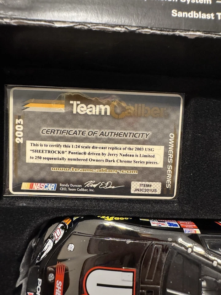 2003 Jerry Nadeau #01 Team Caliber USG 深铬/250 — 第 3/4 张图片