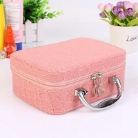 Tragbare Make Up Tasche Reise-Make-Up-Tasche Mit Spiegel -Beutel