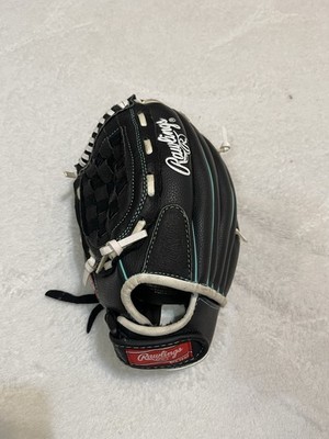 Rawlings Glove 11.5 inch Black WFP115MT Leather Fast Pitch Softball LEFT HAND
