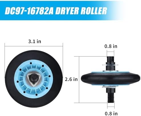 Dryer Repair Kit Drum Roller Belt Idler Pulley Replacement Parts