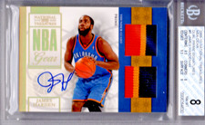 2009-10 National Treasures James Harden Rookie Dual Prime Patch Auto /49 BGS 8