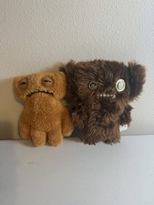 ZURU Fuggler Funny Ugly Monster Plush Lot of 2 Brown/Tan Small Washable 2024