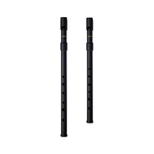 SMARTWOODI Set of 2 Irish Whistles Matte Black Key of C  D ABS