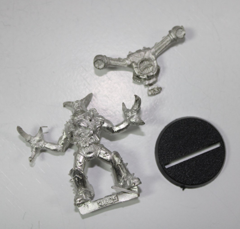 Warhammer 40K Chaos Space Marines Marine Possessed OOP Metal Good Cond 71426 F