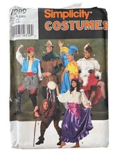 Simplicity 7289 Sewing Pirate Gypsy Jester Saloon Girl Pattern Sizes S-L UNCUT