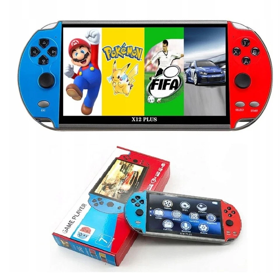 X12 Plus Console Videogiochi 7" 16GB Retro Portatile 10000Giochi Integrati - Immagine 2 di 4