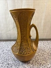 VINTAGE MCCOY Daisy pottery Vase Urn Pitcher, EWER #619 Floral Mid Century 70s