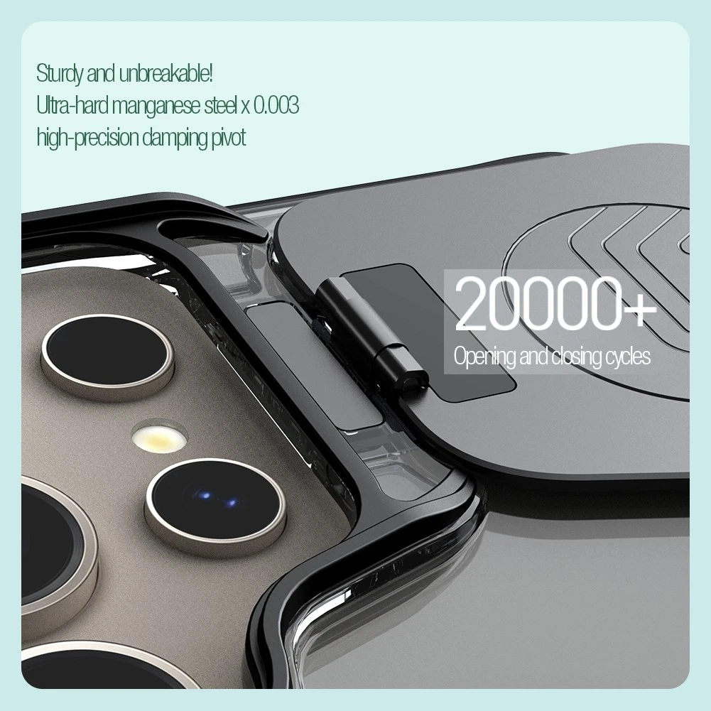 Nillkin Clear Flip Cover Camera Lens Stand Case For Samsung Galaxy S25 S24 Ultra - 第 19/32 张图片