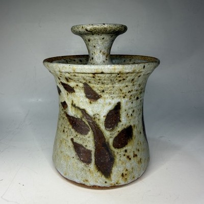 Vintage Handmade Studio Pottery Lidded Jar Artist Signed