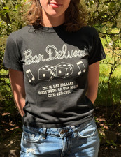 Bar Deluxe Hollywood Vintage black t-shirt XS 1997
