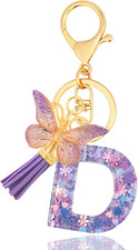 Alphabet Initial Letter Keychain Cute Heart Resin - Letter Keychain for Backpack