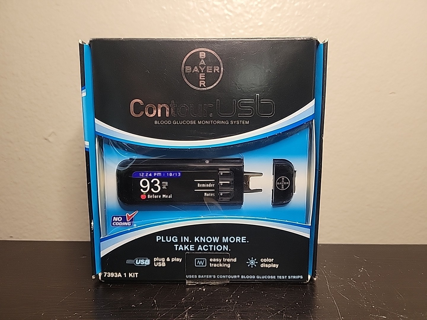 Count Our Usb Bayer Contour USB Blood Glucose Sugar Monitoring Testing System Expired New
