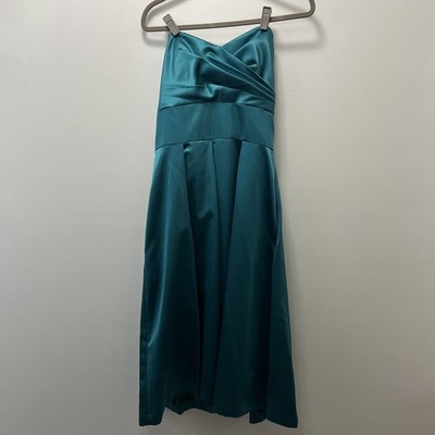 After Six Spaghetti Strap Or Strapless Prom/Formal Dress SZ 10 Color Oasis NWT