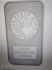 1 Oz Perth Mint Kangaroo Silver Bar . 999