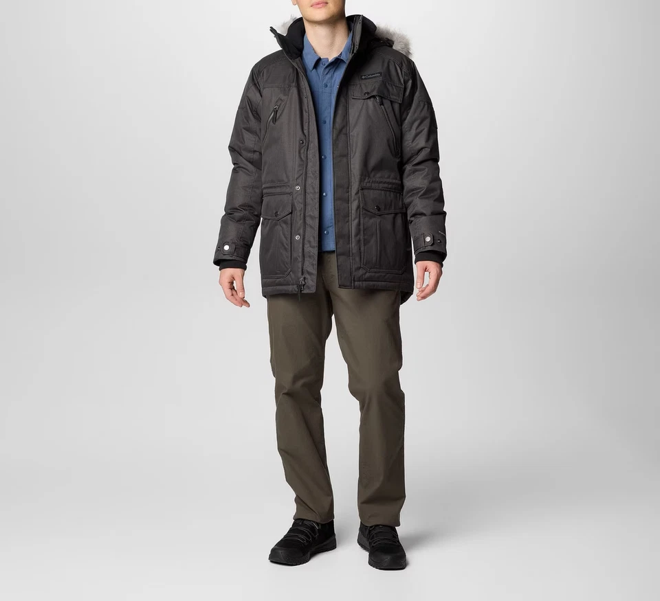 Men's COLUMBIA Barlow Pass TurboDown II Jacket Omni-Heat Insulated Winter Jacket - Image 2 of 4