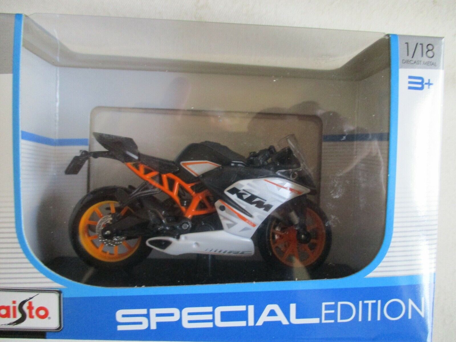 Miniatura Moto Corrida Ktm Rc 390 Coleção Maisto 1/18