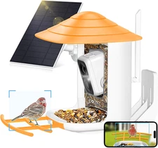 Bird Feeder with Camera, Smart Feeder Camera with AI Identify Bird Species, Auto
