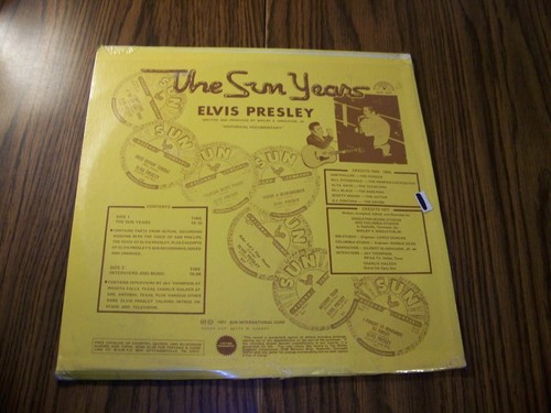 Elvis Presley The Sun Years Interviews & Memories Vintage Vinyl Record / LP 1977 - Imagen 2 de 4
