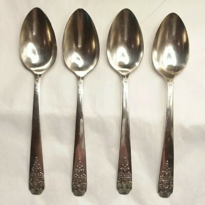 4 Oneida Simeon L George H Rogers Margate Salad Forks Silverplate FREE SHIPPING