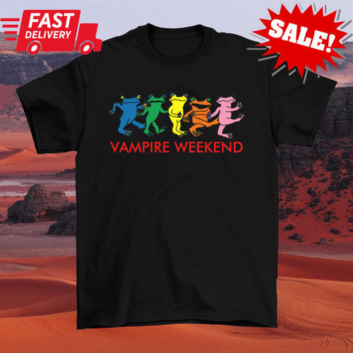 Camicia Funny Dancing Vampire Weekend Band Nera Unisex S-5XL 1P0093 prezzo ebay