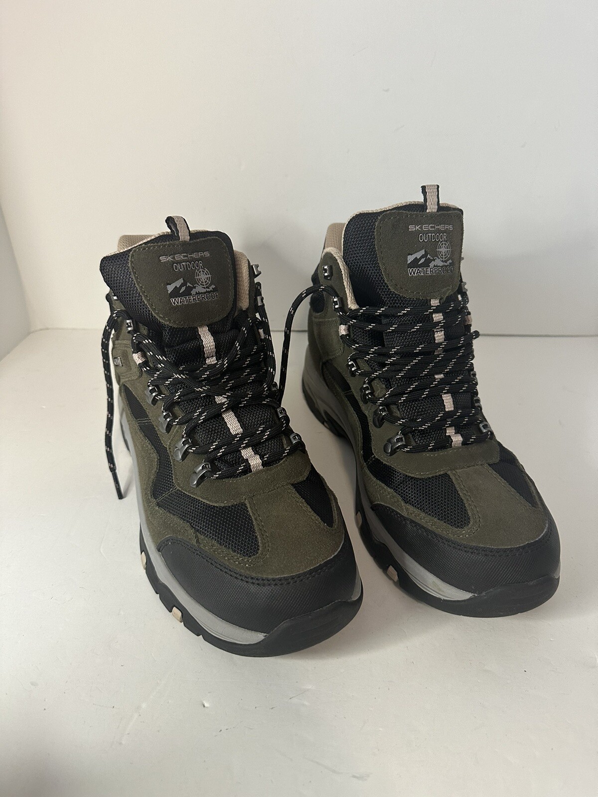 Skechers Ladies Trego Base Camp Walking Memory Foam Waterproof